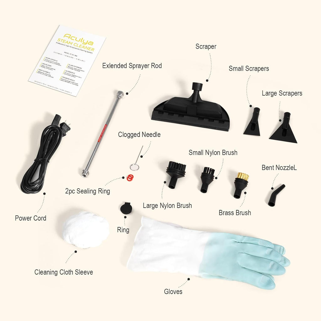 Steam cleaner for floors, grout and upholstery