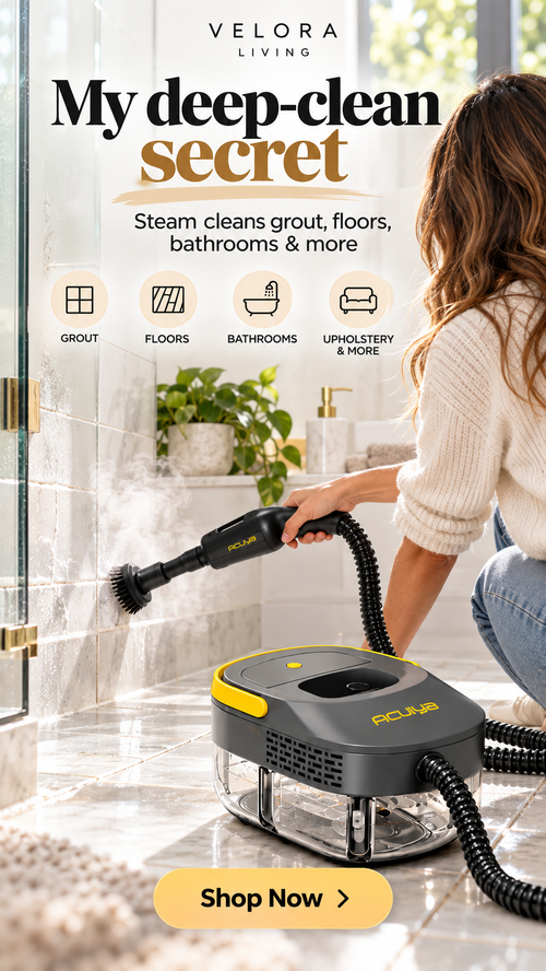 Velora Living steam cleaner for deep home cleaning